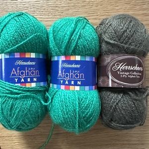 Herrschners Afghan 2-Ply YARN  3 Skiens